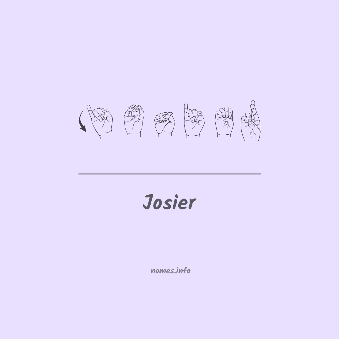 Josier em Libras