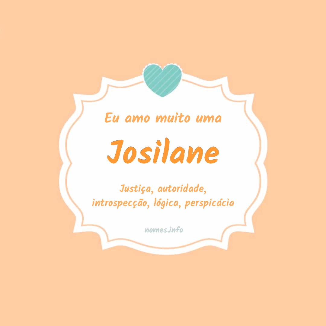 Eu amo muito Josilane