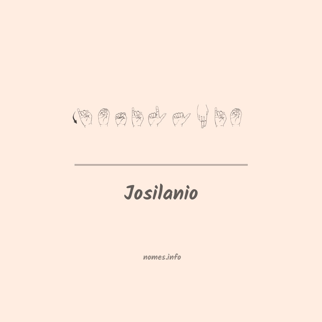Josilanio em Libras