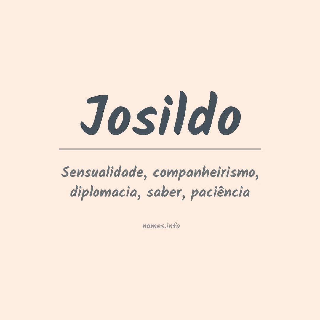 Significado do nome Josildo