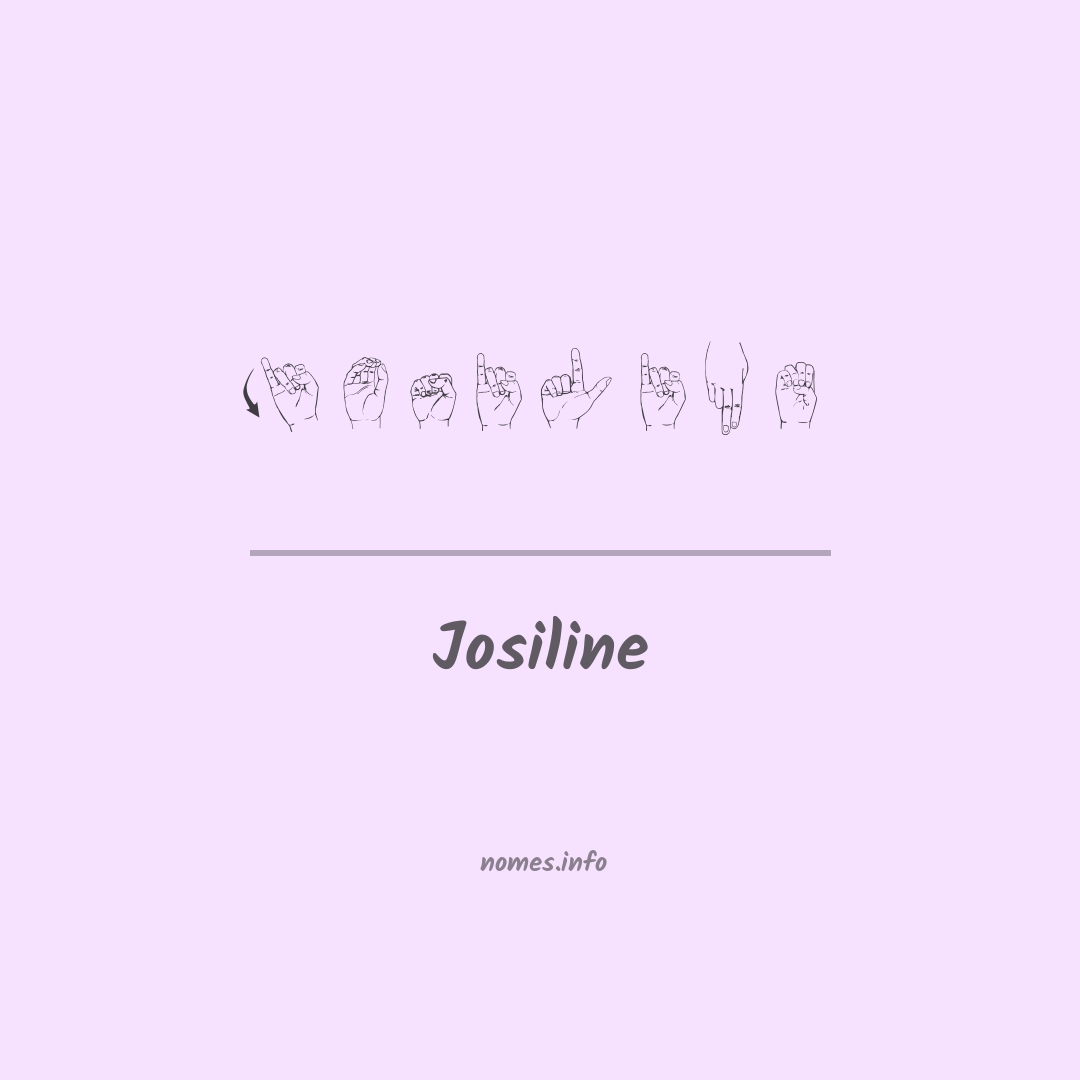 Josiline em Libras