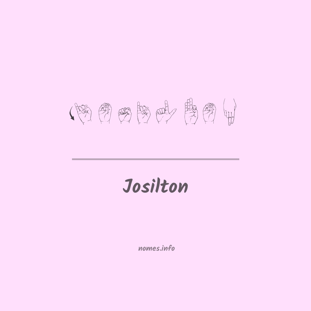 Josilton em Libras