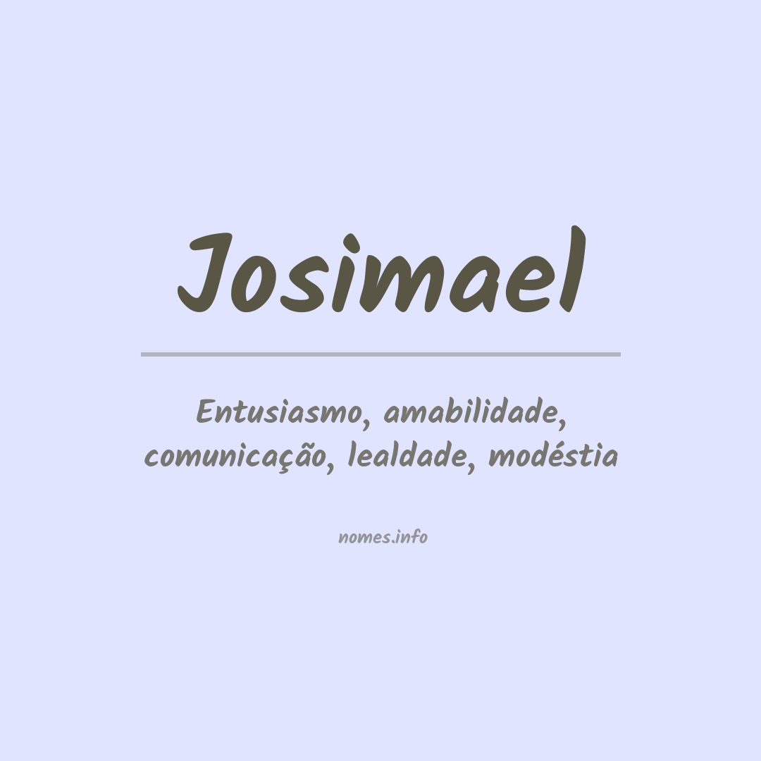 Significado do nome Josimael