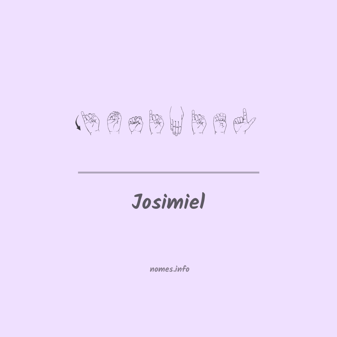 Josimiel em Libras