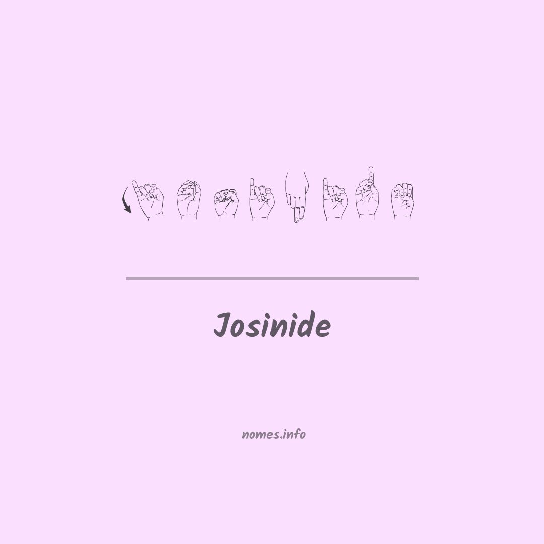 Josinide em Libras