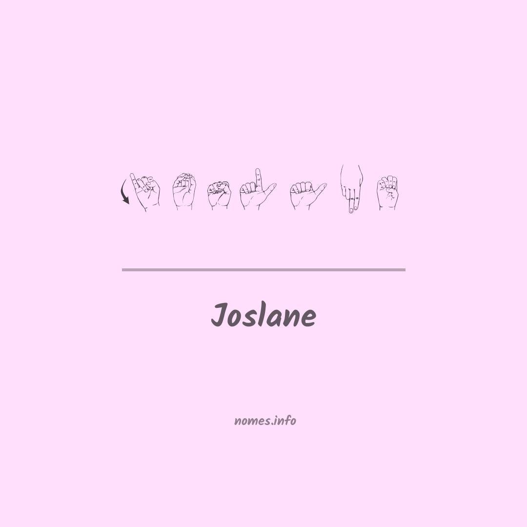 Joslane em Libras