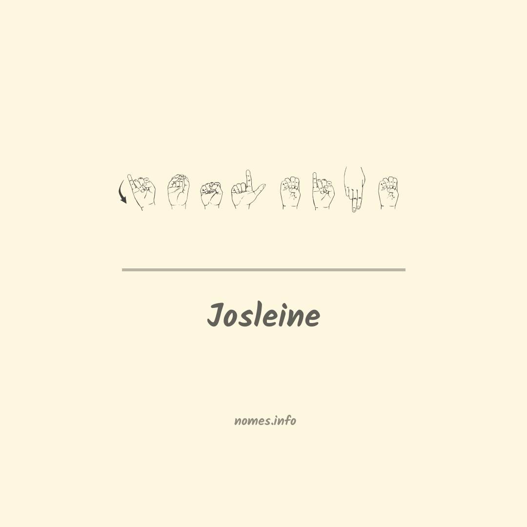 Josleine em Libras