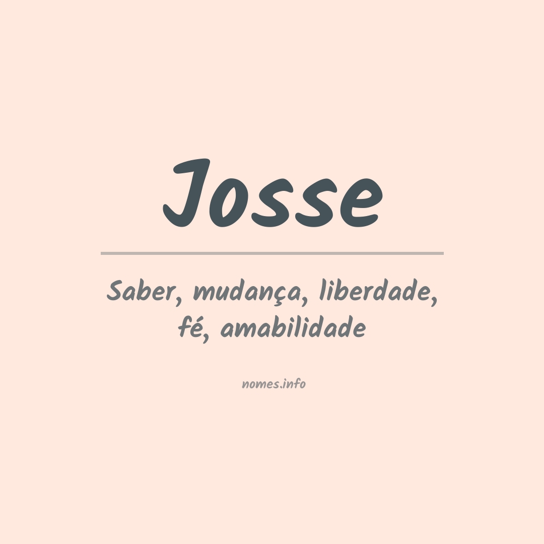 Significado do nome Josse