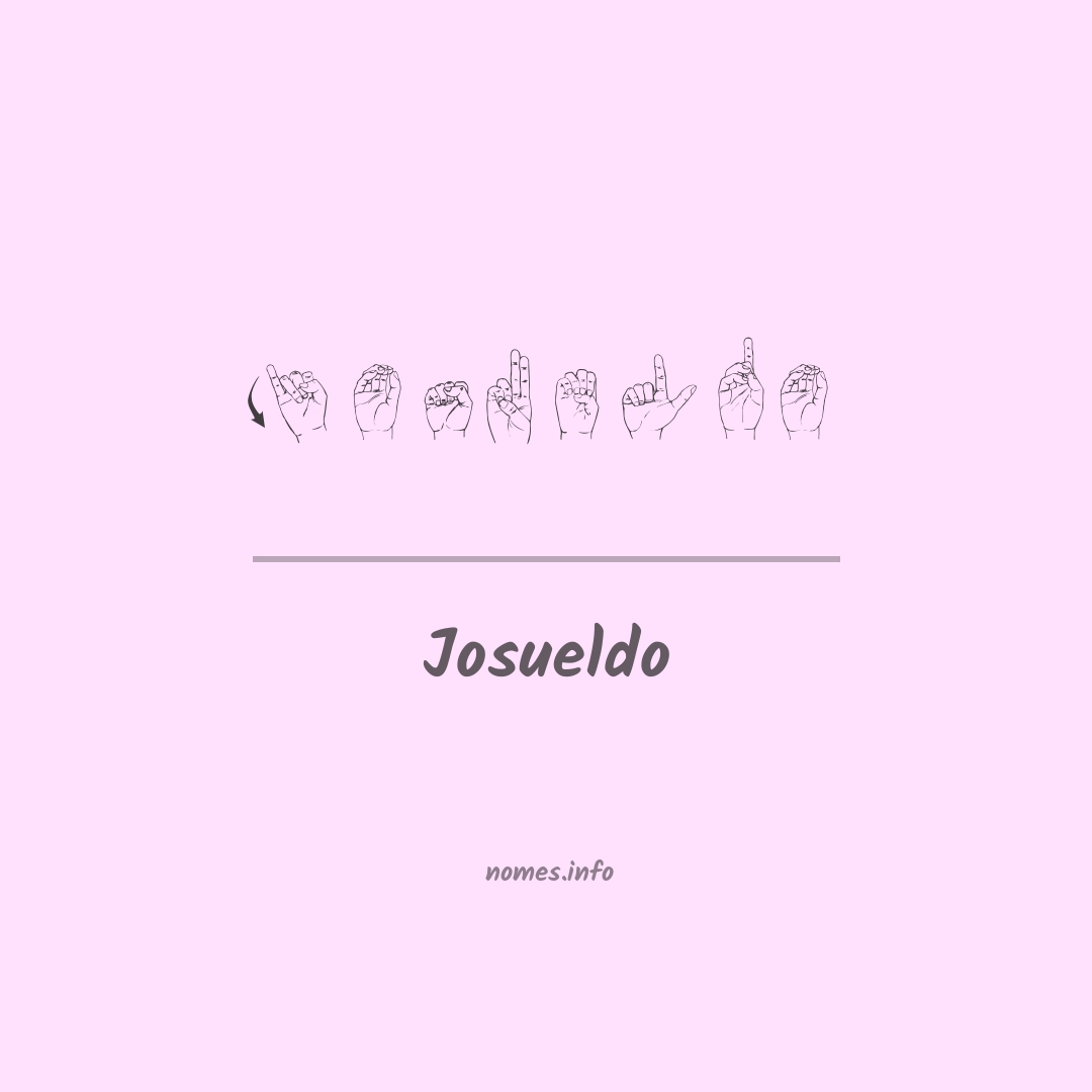 Josueldo em Libras
