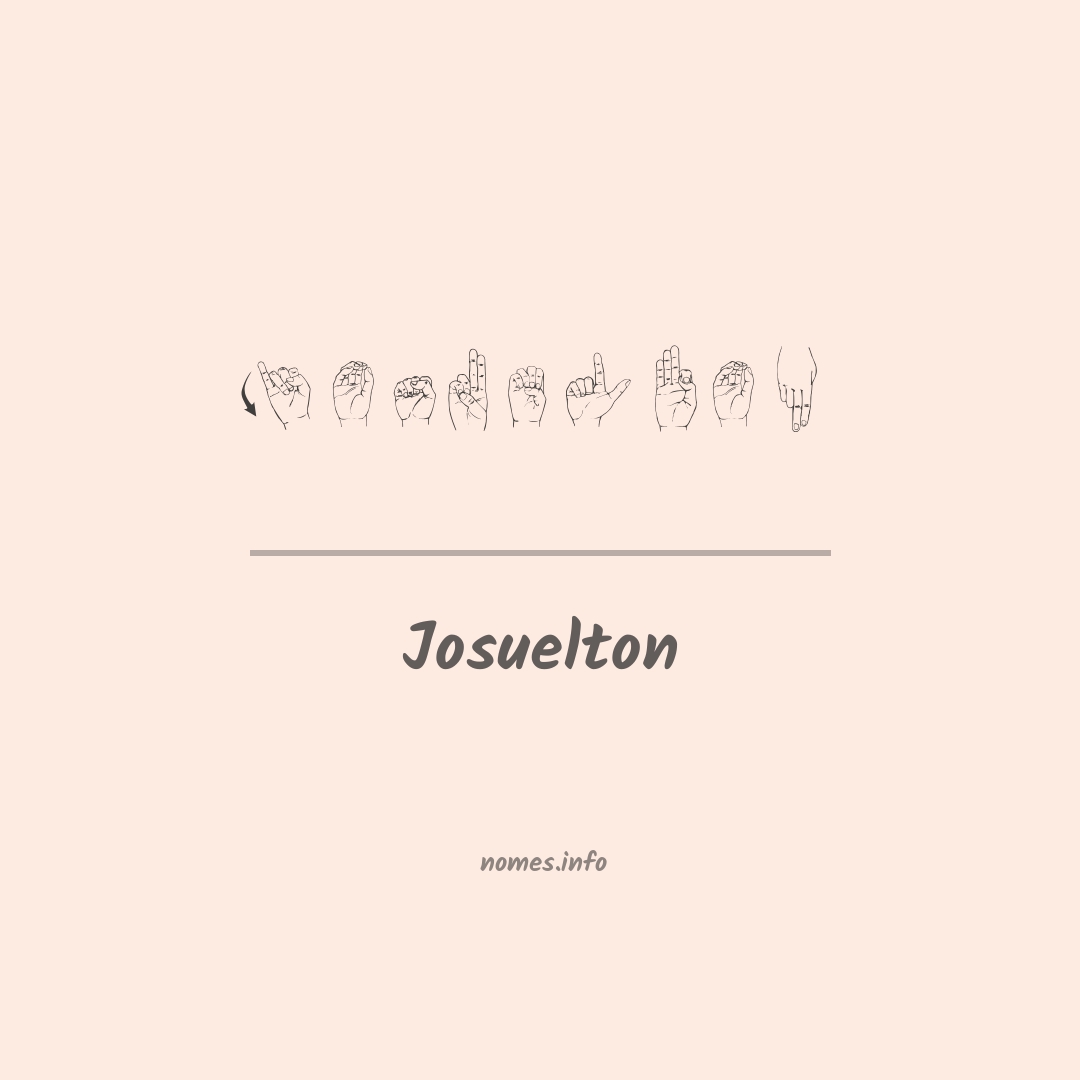 Josuelton em Libras