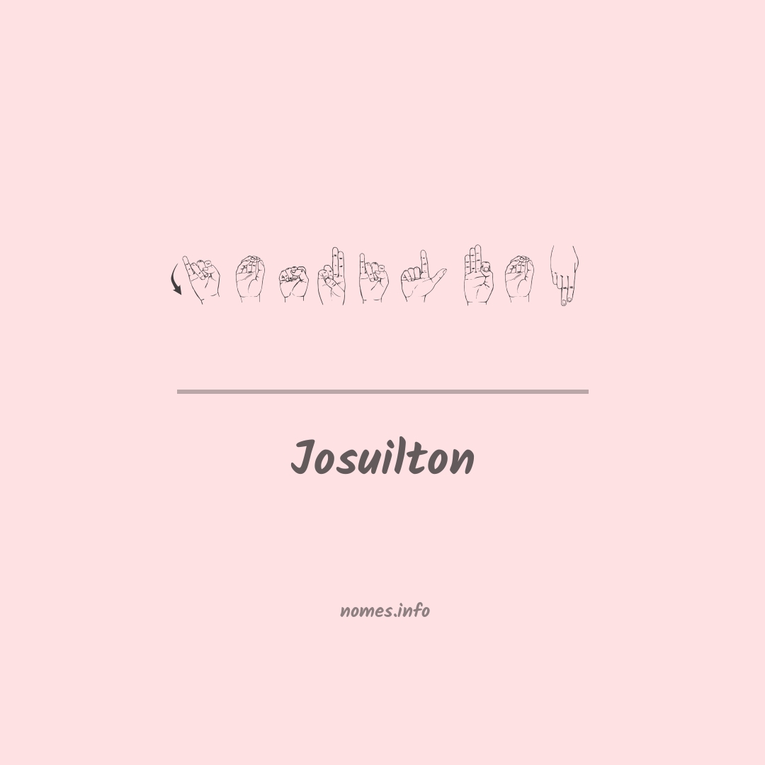 Josuilton em Libras