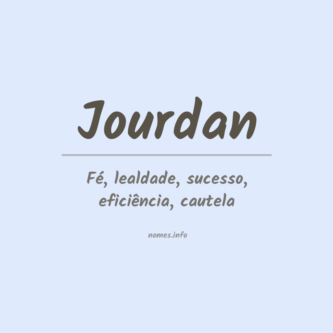 Significado do nome Jourdan