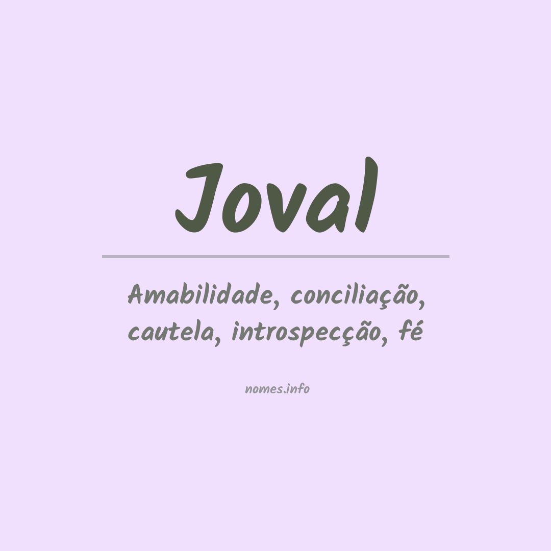 Significado do nome Joval