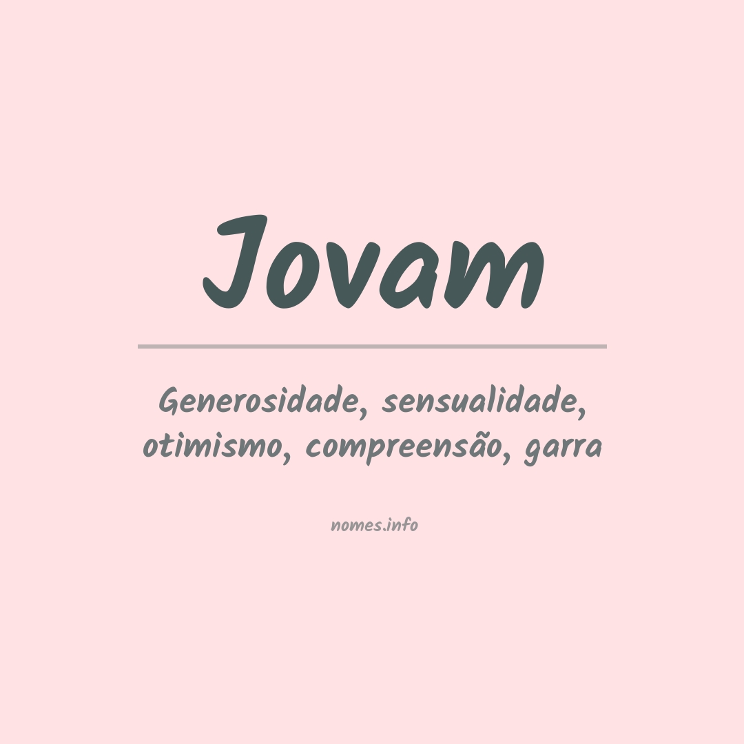 Significado do nome Jovam