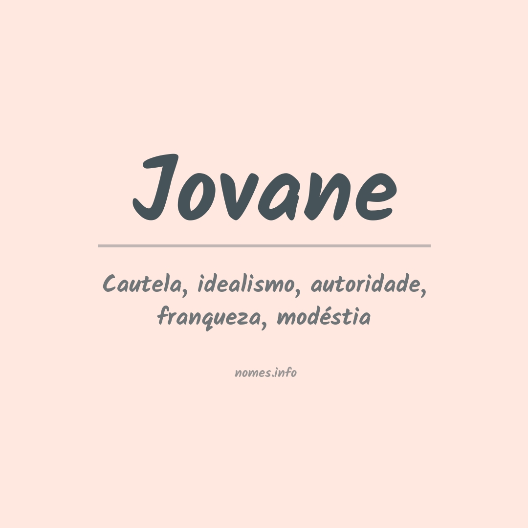 Significado do nome Jovane