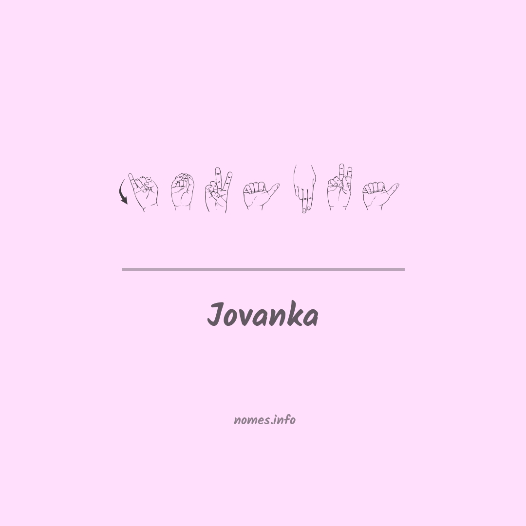 Jovanka em Libras