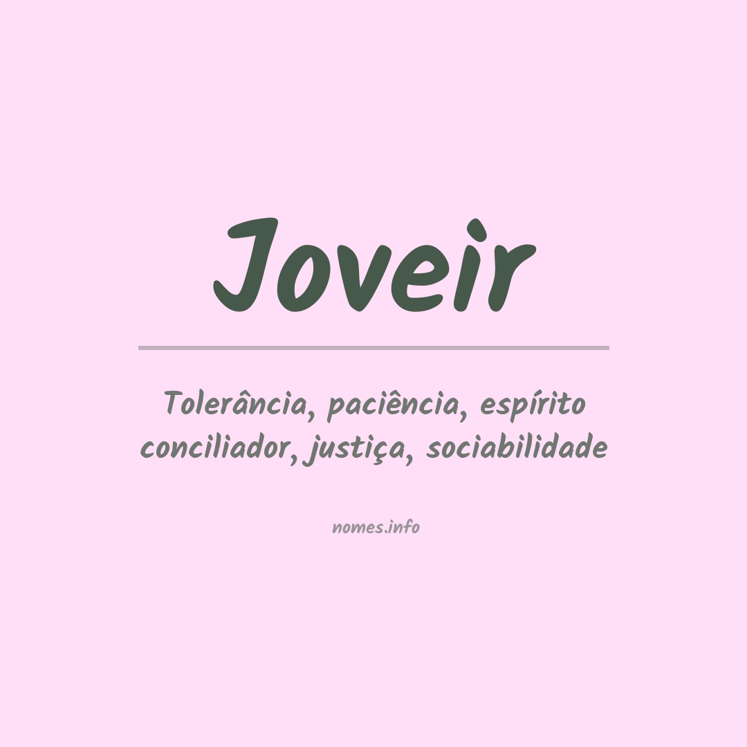 Significado do nome Joveir Significado do nome Joveir