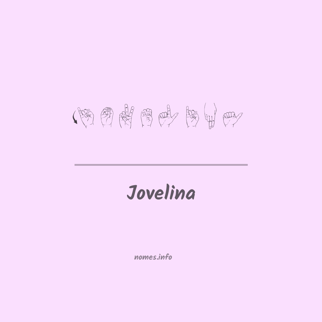 Jovelina em Libras