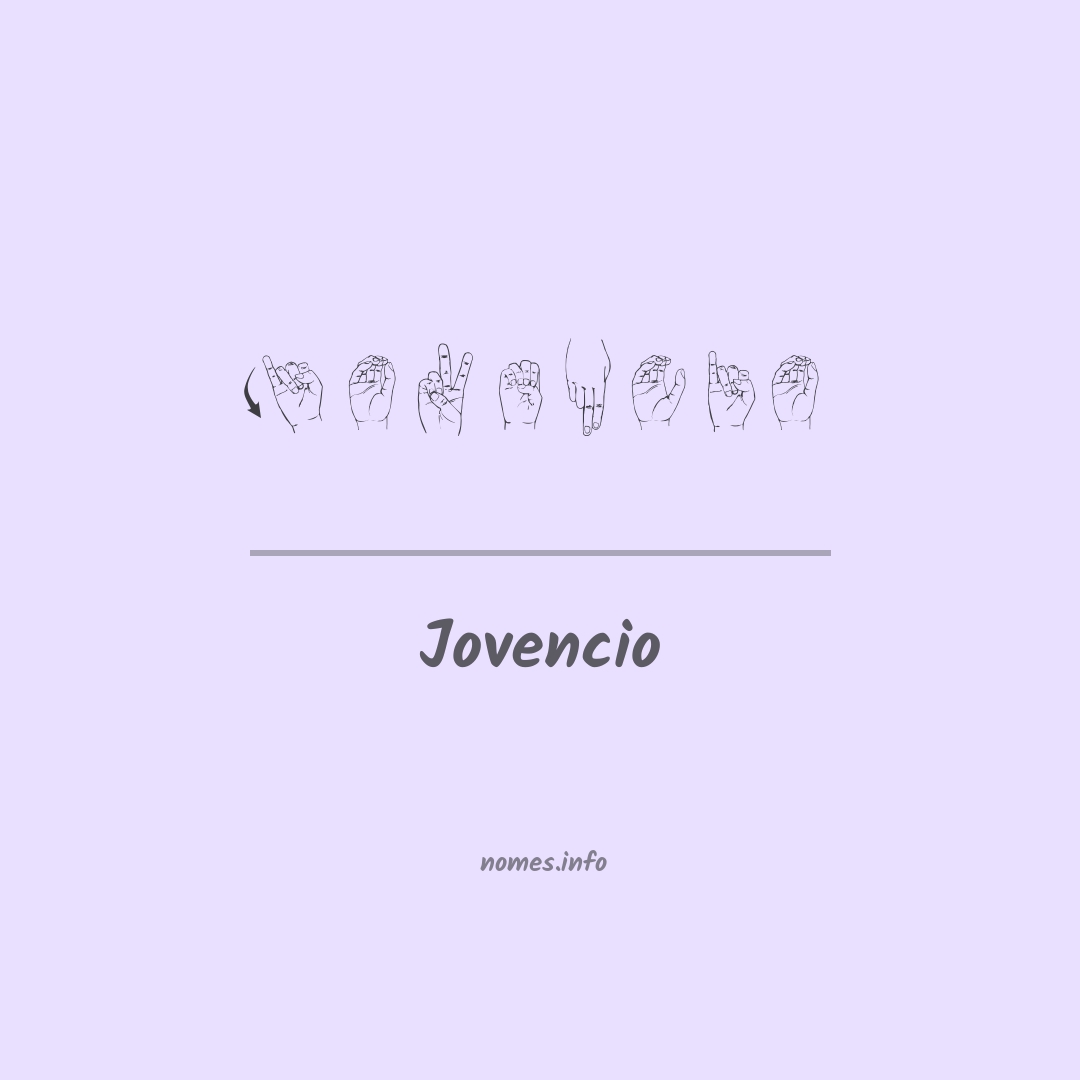 Jovencio em Libras