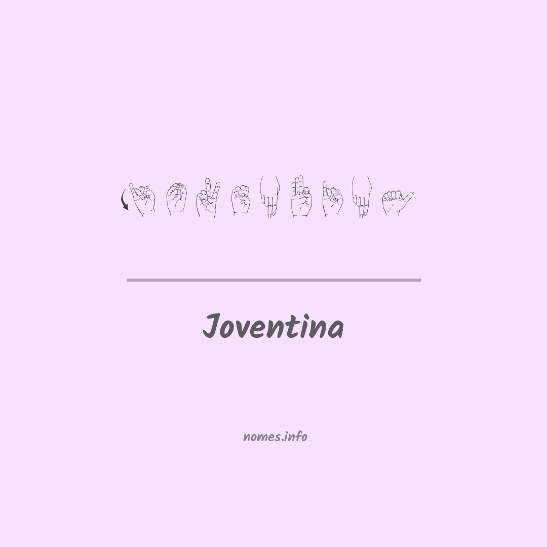 Joventina em Libras