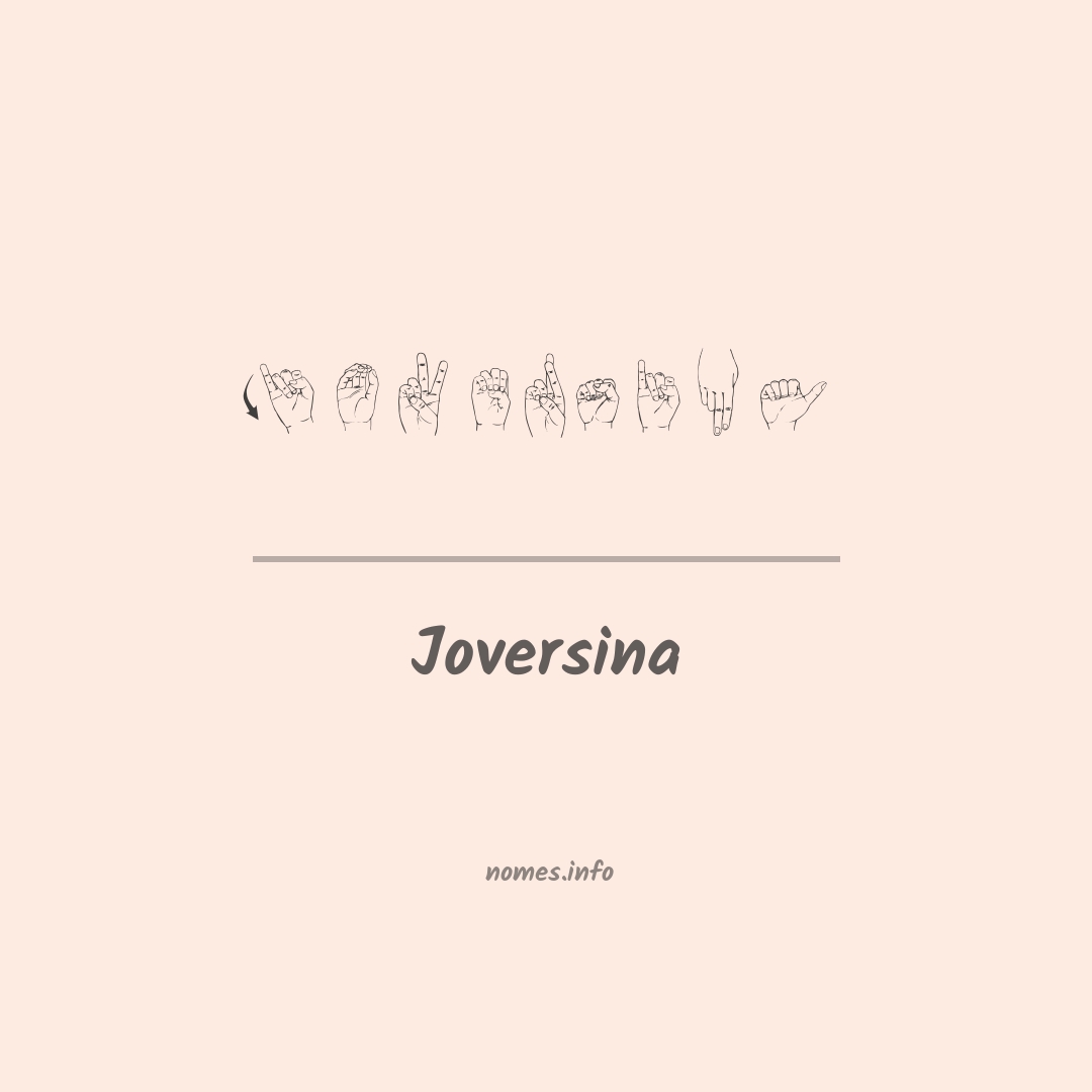 Joversina em Libras