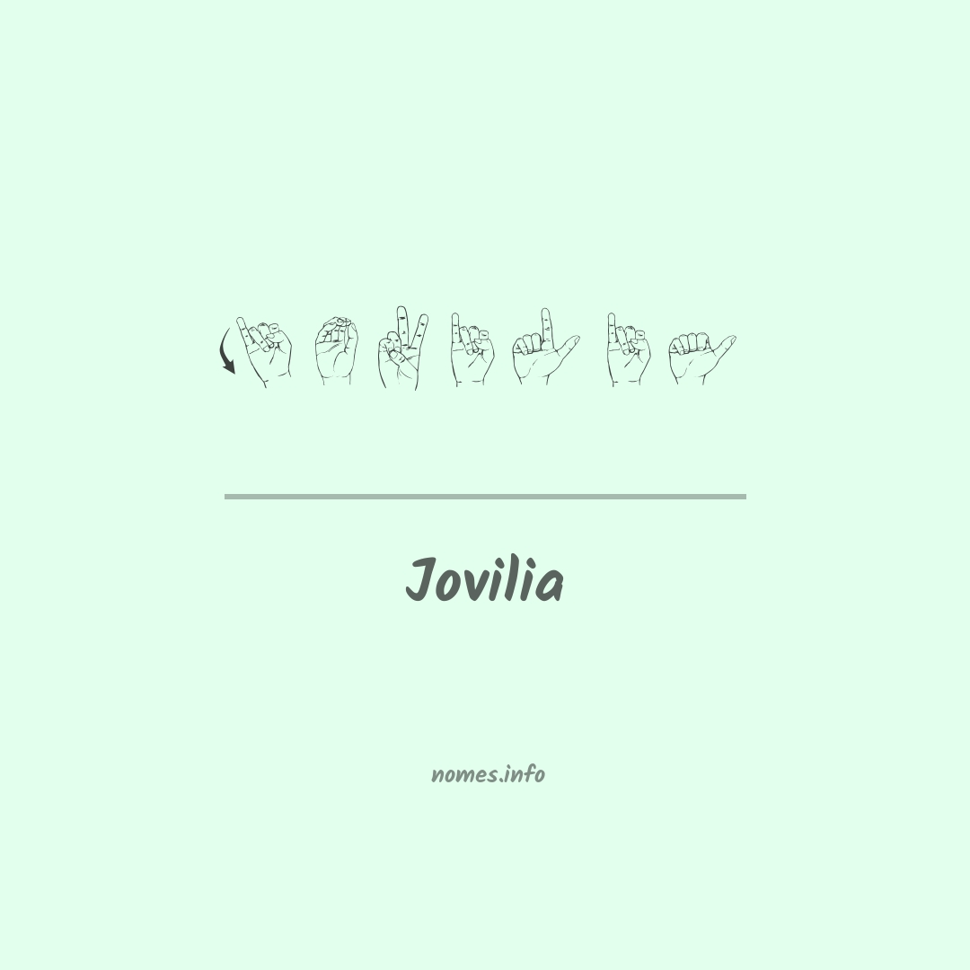 Jovilia em Libras