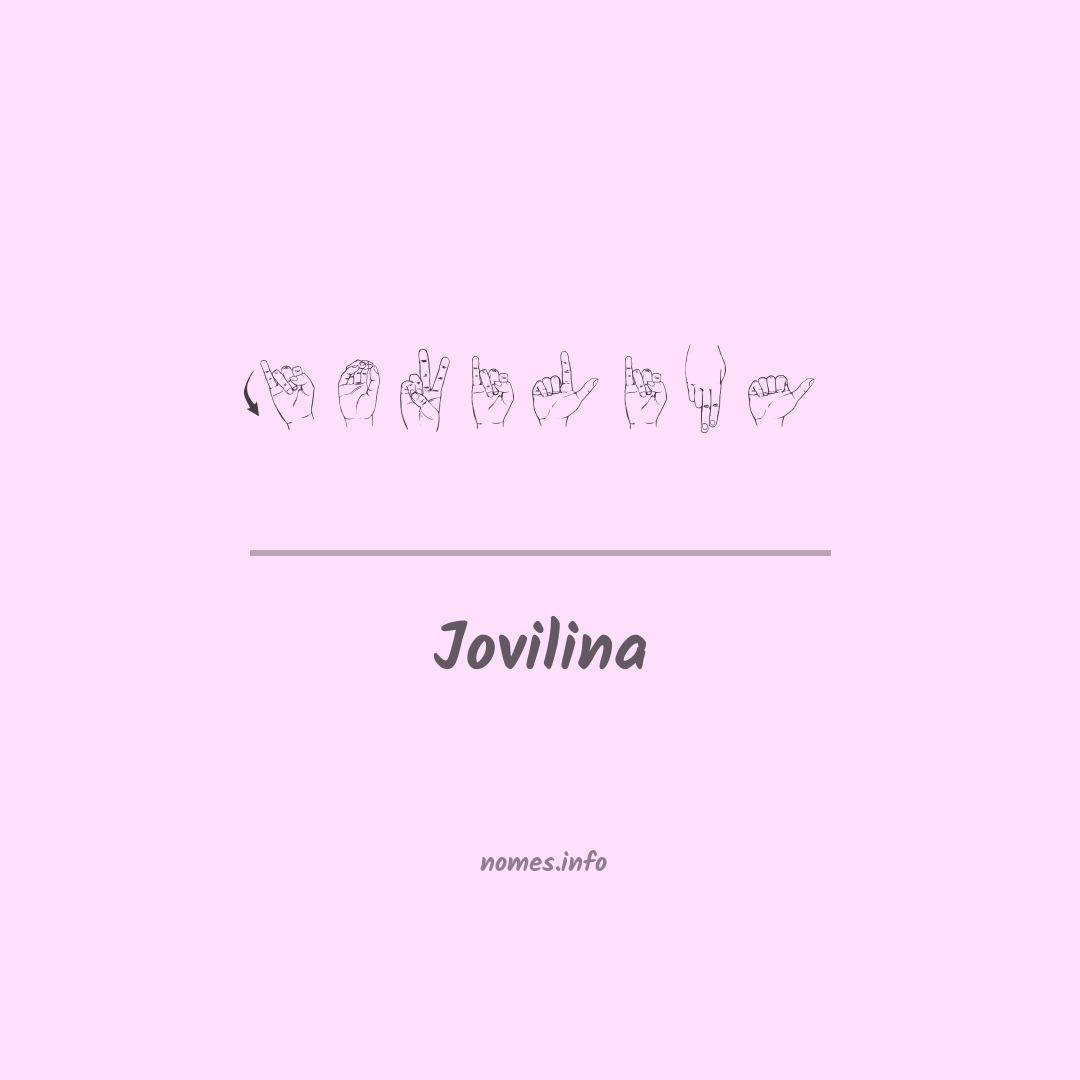 Jovilina em Libras