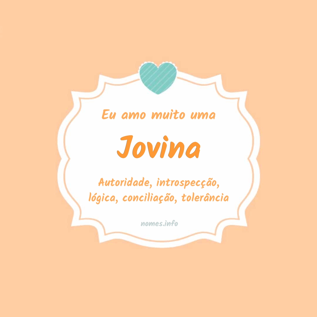 Eu amo muito Jovina