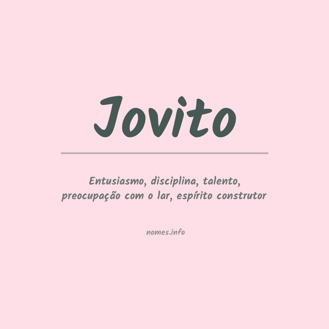Significado do nome Jovito