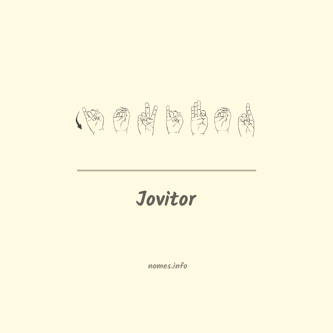 Jovitor em Libras