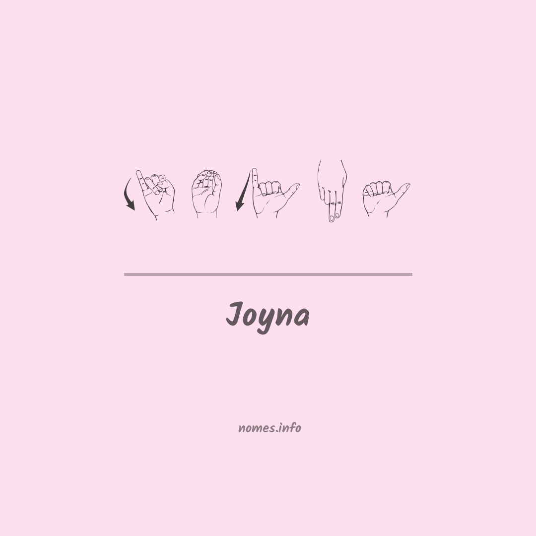 Joyna em Libras