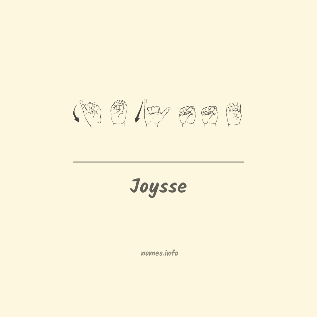 Joysse em Libras