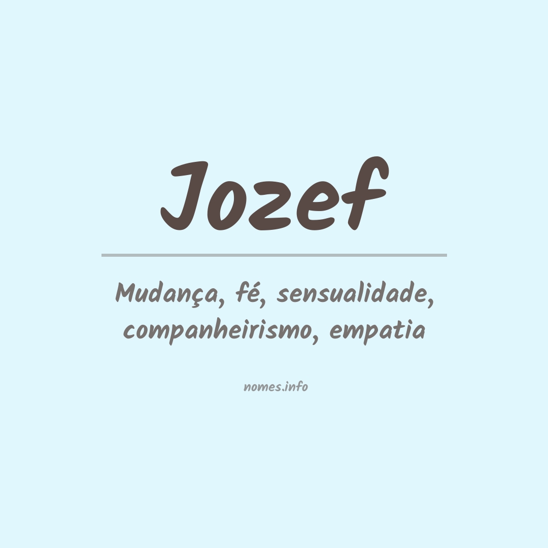 Significado do nome Jozef