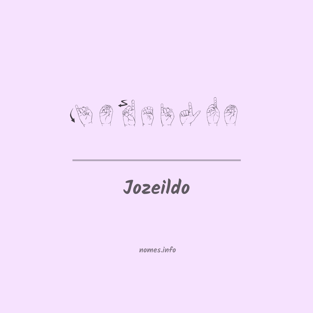 Jozeildo em Libras