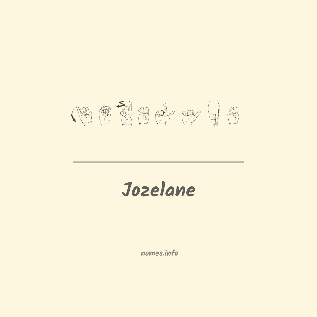 Jozelane em Libras