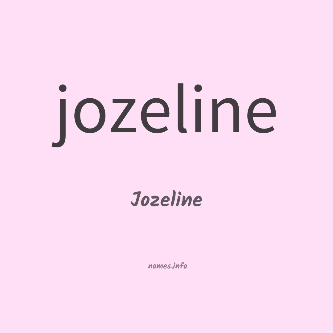 Jozeline em chinês