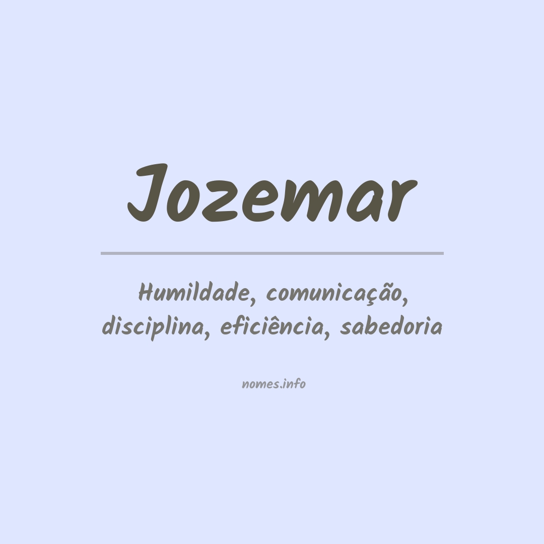Significado do nome Jozemar