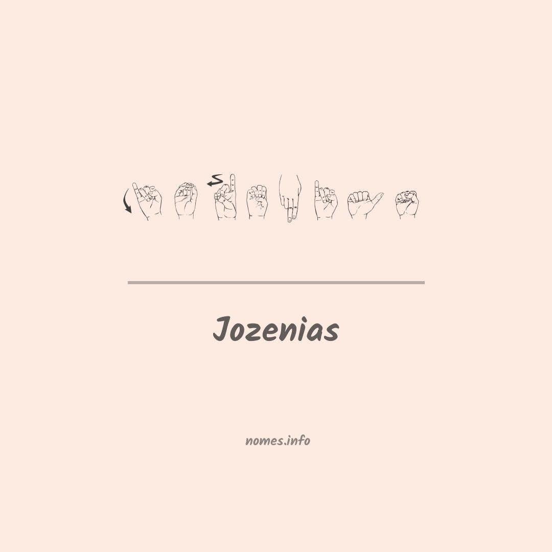 Jozenias em Libras
