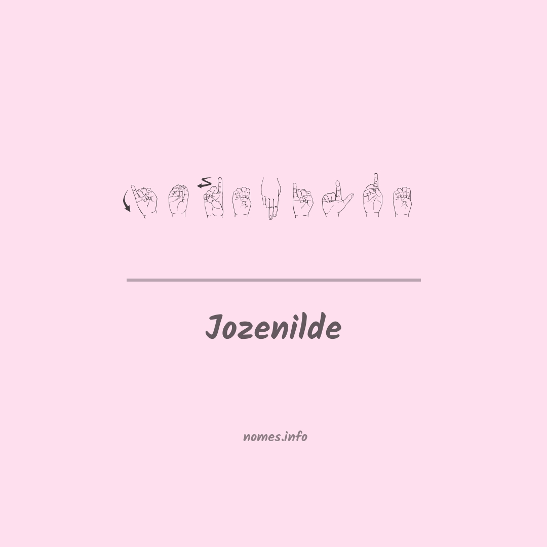 Jozenilde em Libras