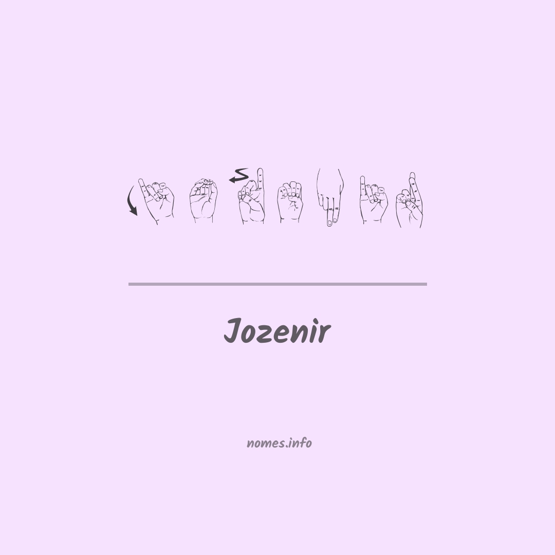 Jozenir em Libras