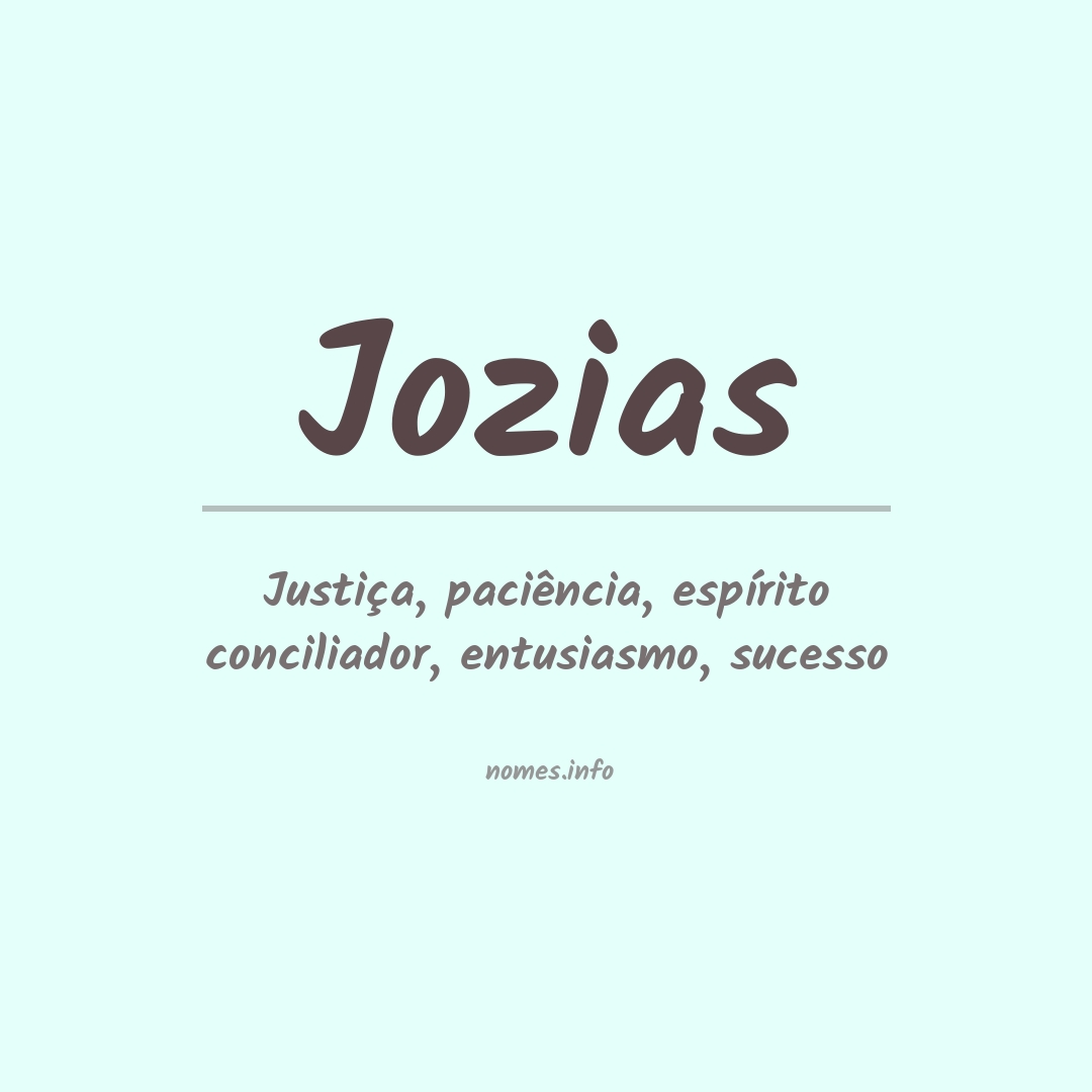 Significado do nome Jozias