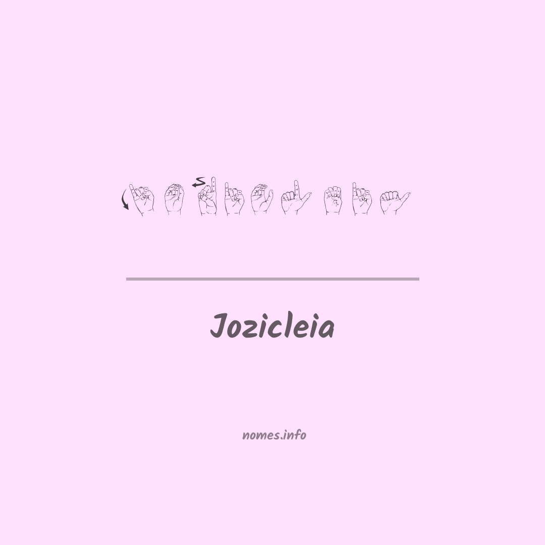 Jozicleia em Libras