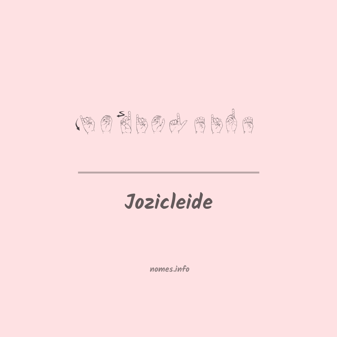 Jozicleide em Libras