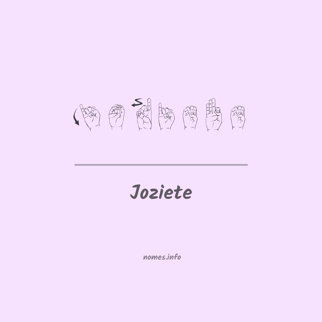 Joziete em Libras