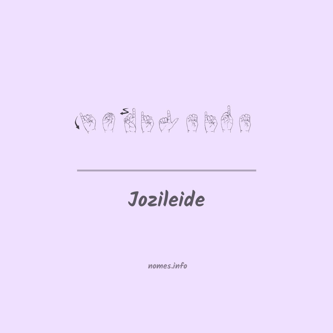 Jozileide em Libras