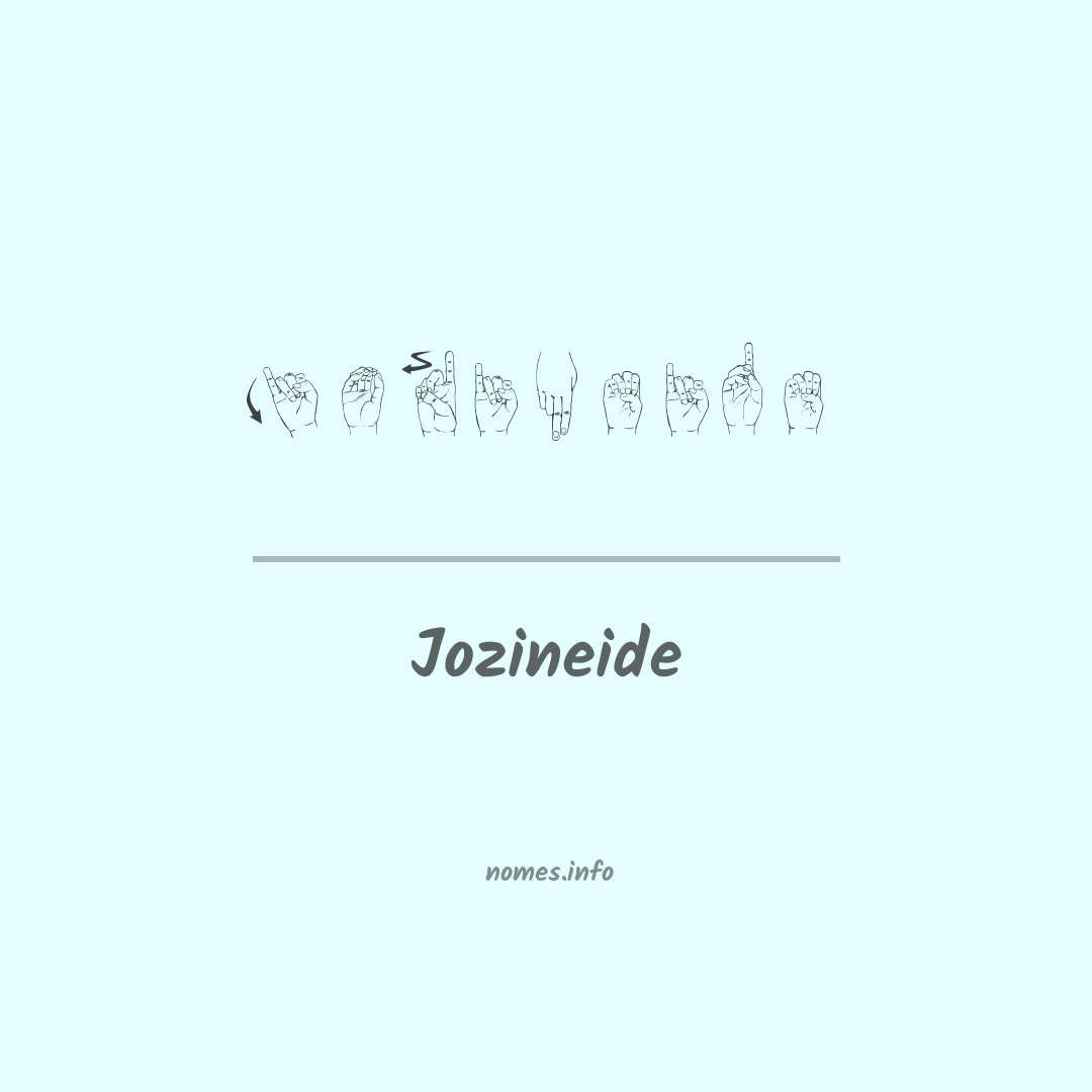 Jozineide em Libras