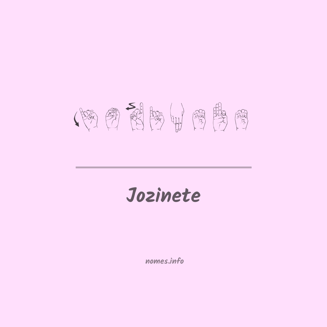 Jozinete em Libras