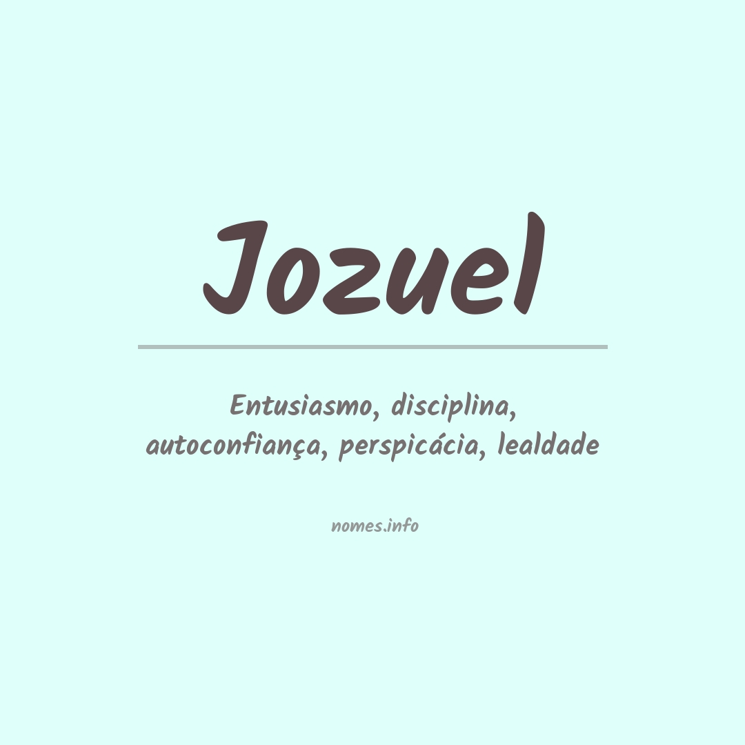 Significado do nome Jozuel