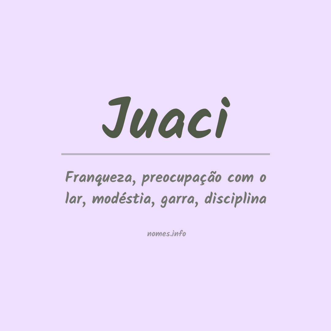 Significado do nome Juaci