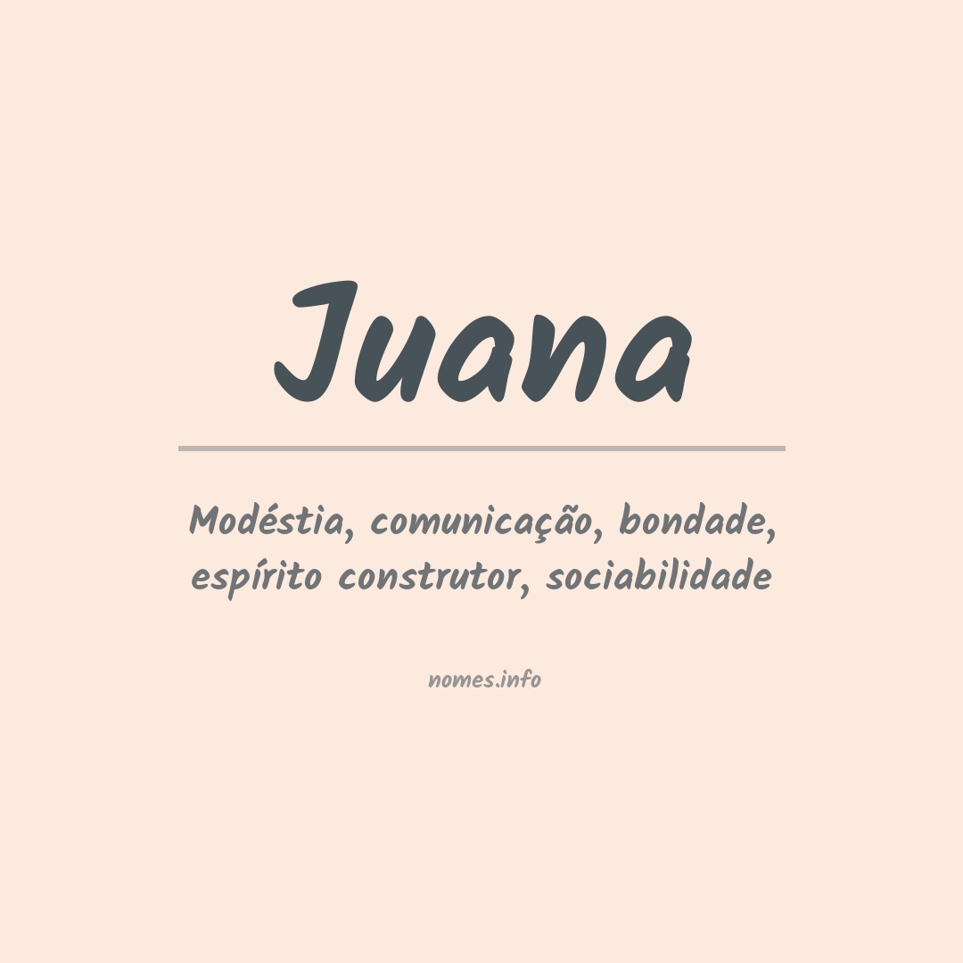 Significado do nome Juana